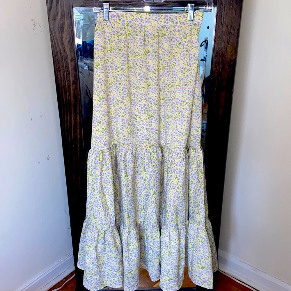 Nasty Gal Plus Size-Floral Maxi Skirt